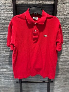 Lacoste Men’s Red Polo with Crocodile Logo